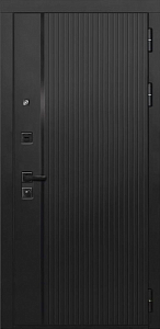 Товар Дверь ДвериПРО L-45 Д-19 (16мм, Грецкий орех + черная патина винорит) DPRO195585