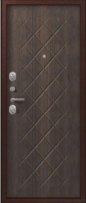 Товар Дверь V-02 медь антик - венге DIS007340